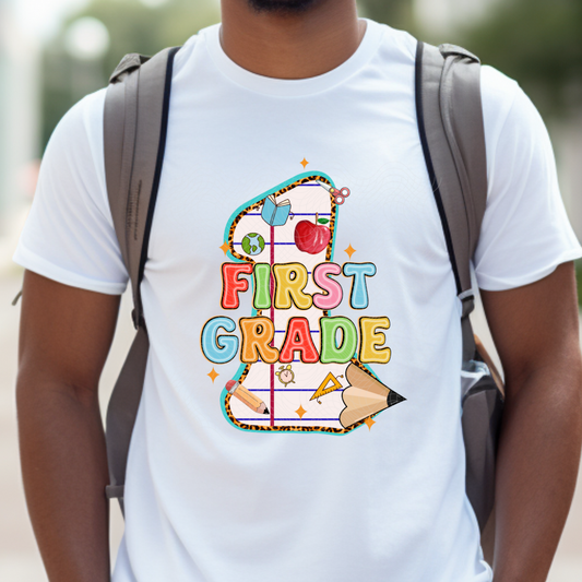 FIRST GRADE PENCIL - DTF TRANSFER