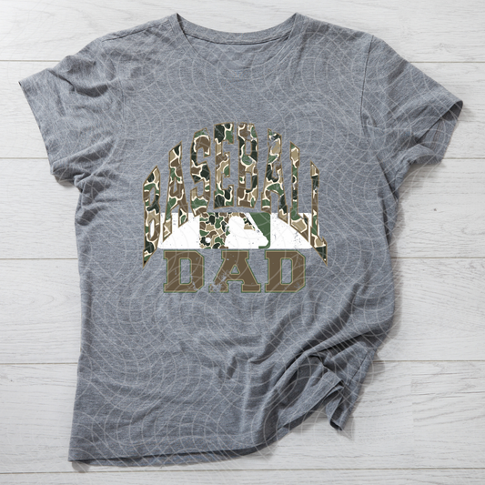 CAMO BASEBALL DAD - DTF TRANSFER
