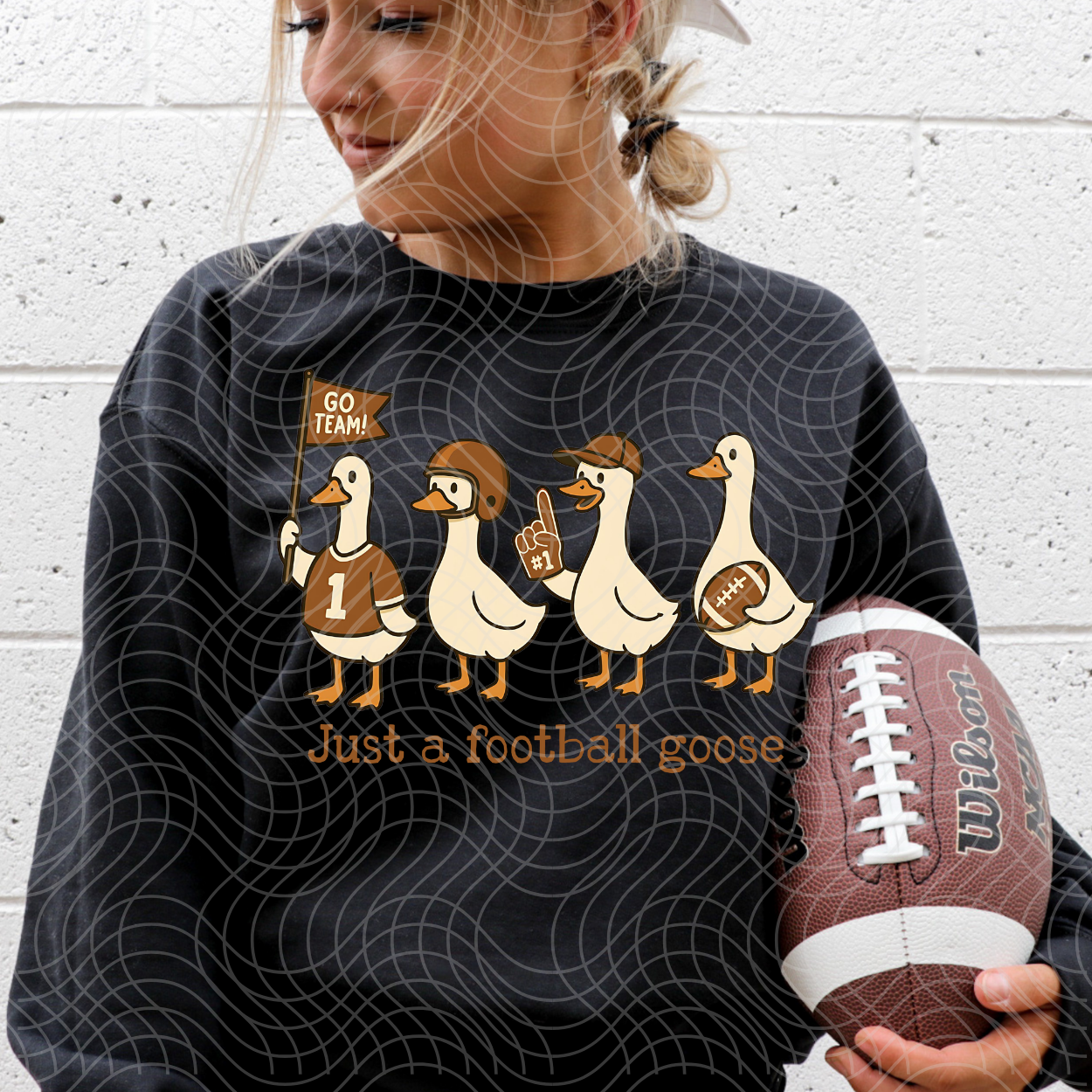 JUST A FOOTBALL GOOSE - DTF TRANSFER