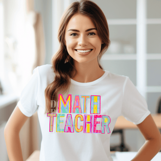 MATH TEACHER - DTF TRANSFER