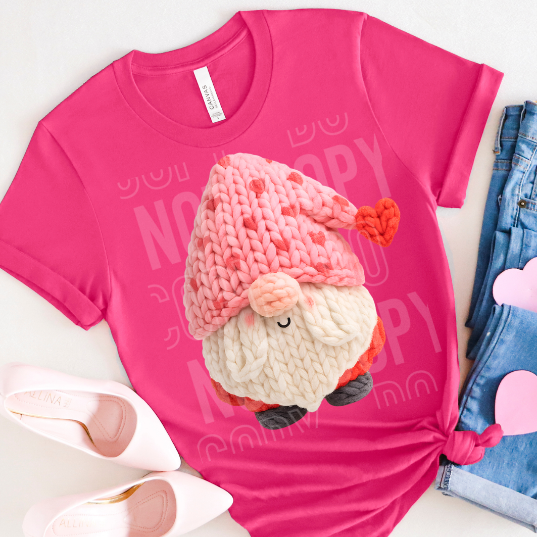 FAUX YARN GNOME HEART - DTF TRANSFER