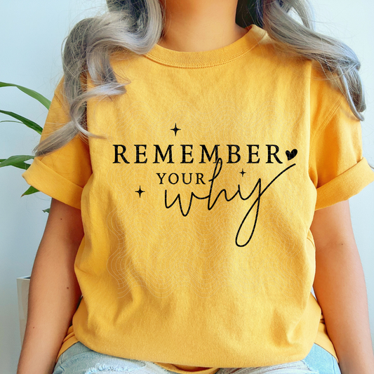 REMEMBER YOUR WHY - DTF TRANSFER