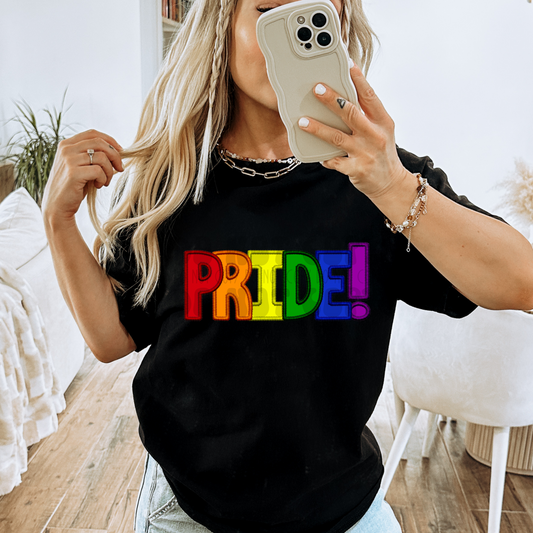 PRIDE - FAUX EMBROIDERY - DTF TRANSFER