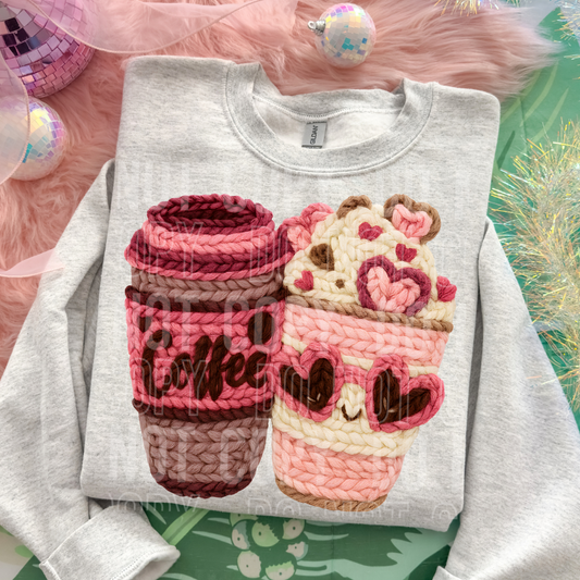 FAUX YARN COFFEE - DTF TRANSFER
