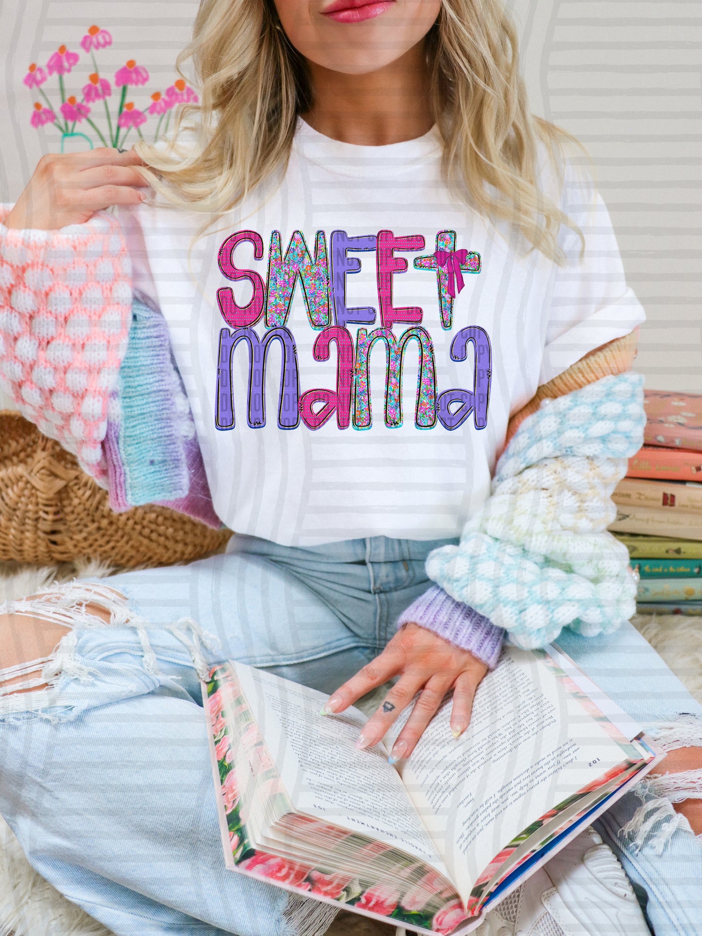 FLORAL SWEET MAMA - DTF TRANSFER