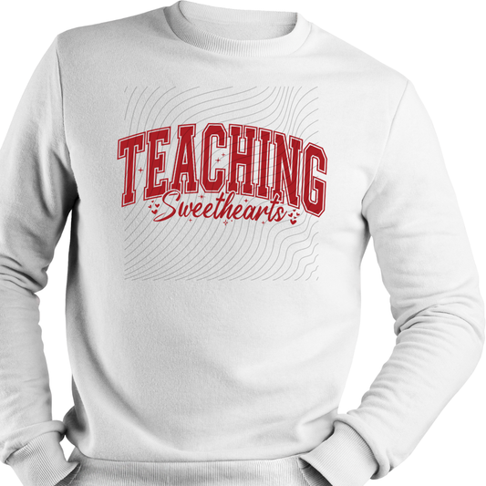 TEACHING SWEETHEARTS RED - DTF TRANSFER