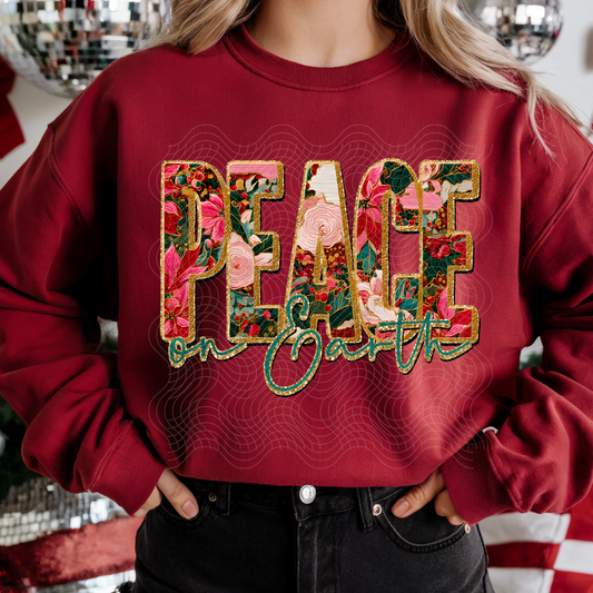 PEACE ON EARTH - DTF TRANSFER