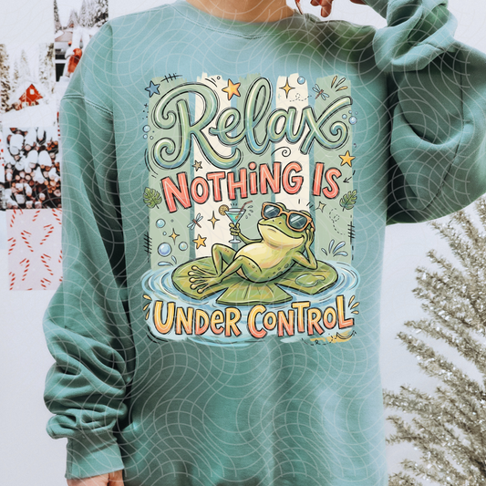 RELAX NOTHING IS UNDER CONTROL - DTF TRANSFER