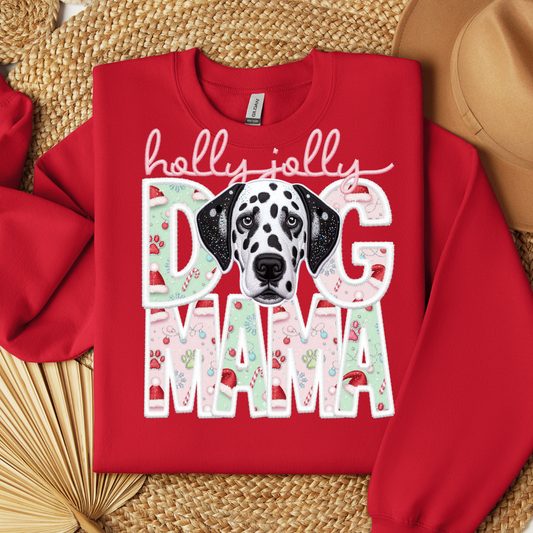 HOLLY JOLLY DOG MAMA - DTF TRANSFER
