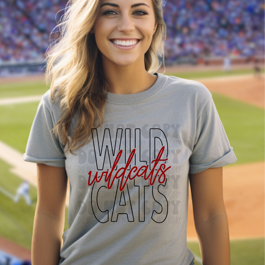 WILD CATS SCRIPT - DTF TRANSFER