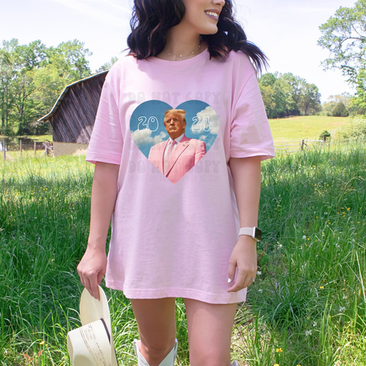 2024 PINK TUX HEART - DTF TRANSFER