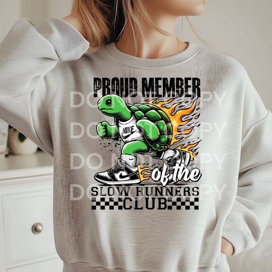 SLOW RUNNERS CLUB TURTLE - DTF TRANSFER