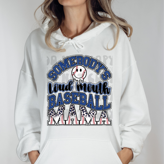 LOUD MOUTH BASEBALL MAMA - DTF TRANSFER