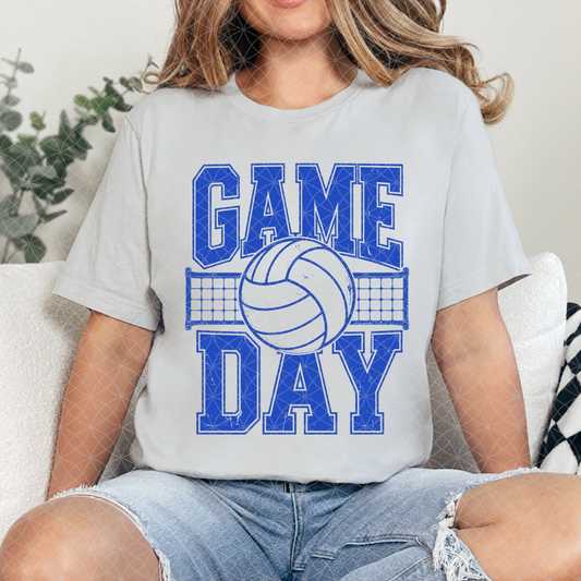 GAME DAY VOLLEYBALL NET BLUE - DTF TRANSFER