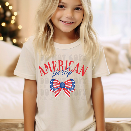 AMERICAN GIRLY - DTF TRANSFER