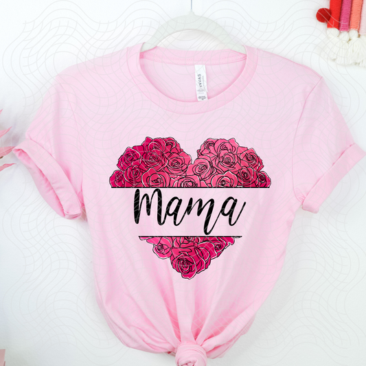 MAMA HEART ROSES - DTF TRANSFER