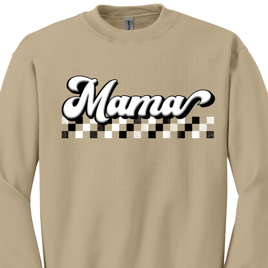 MAMA CHECKED BOTTOM - DTF TRANSFER