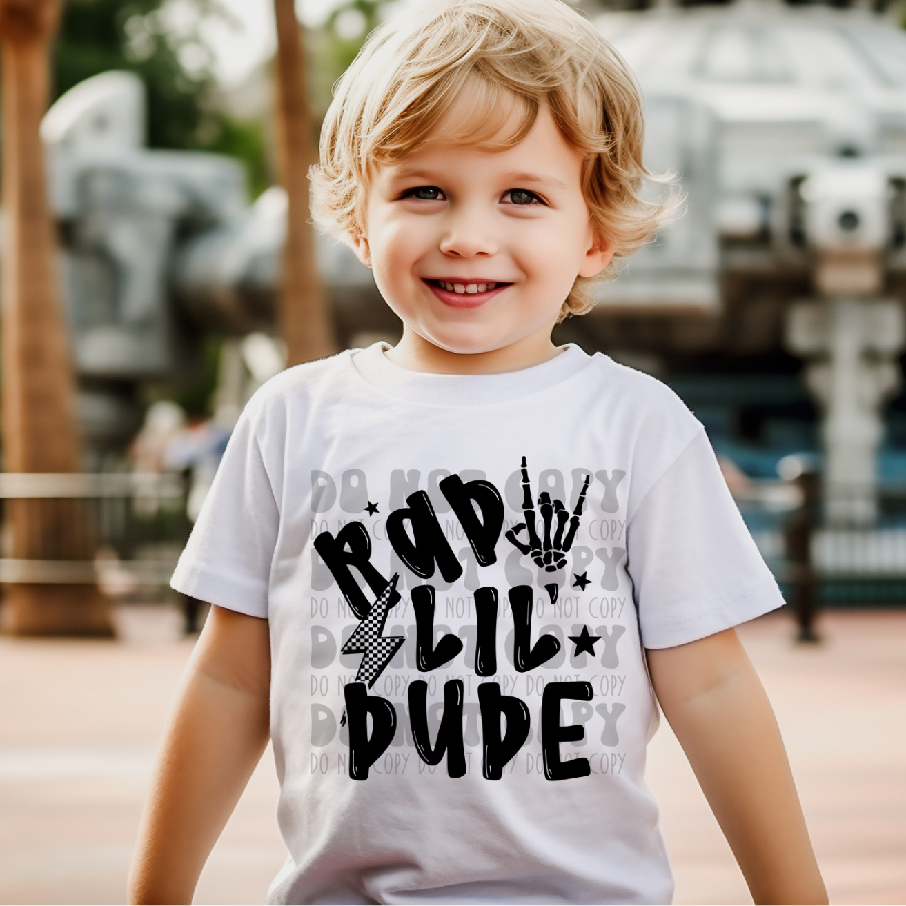 RAD LIL DUDE, BLK - DTF TRANSFER