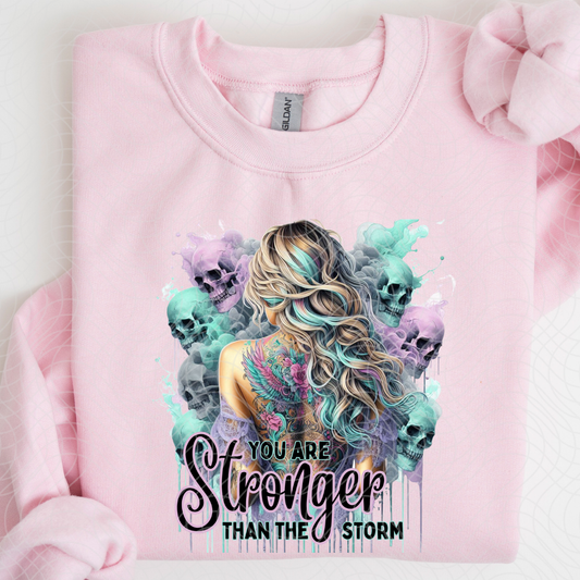 STRONGER THAN THE STORM - DTF TRANSFER