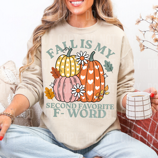 FALL, SECOND FAV F WORD - DTF TRANSFER