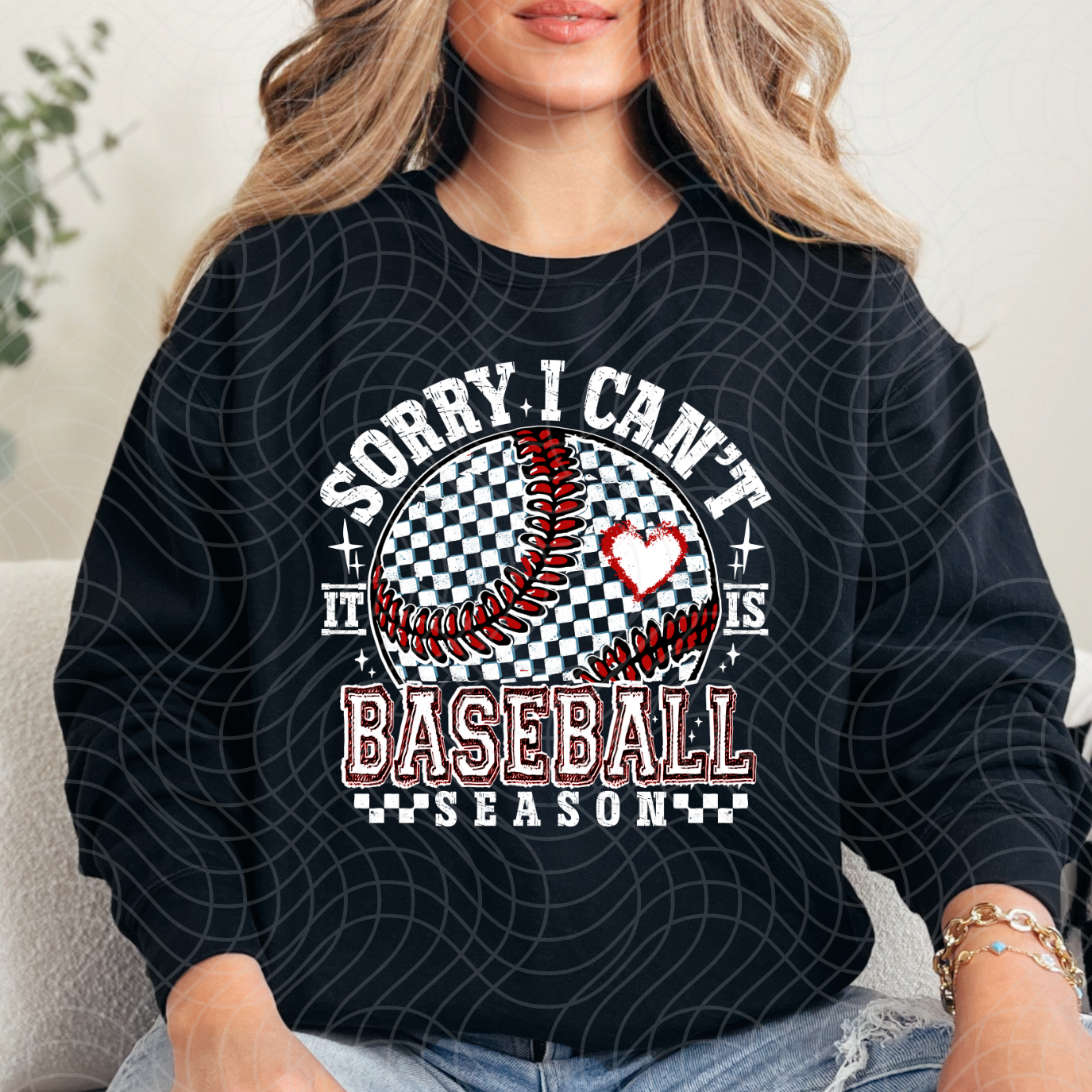 BASEBALL SEASON WHITE - DTF TRANSFER