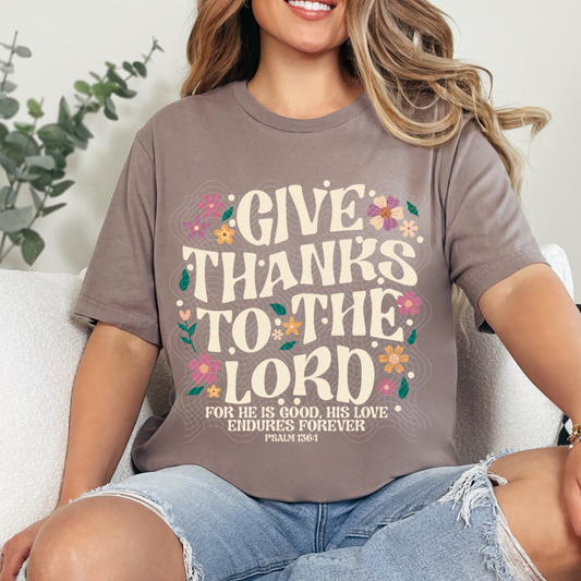 GIVE THANKS - DTF TRANSFER