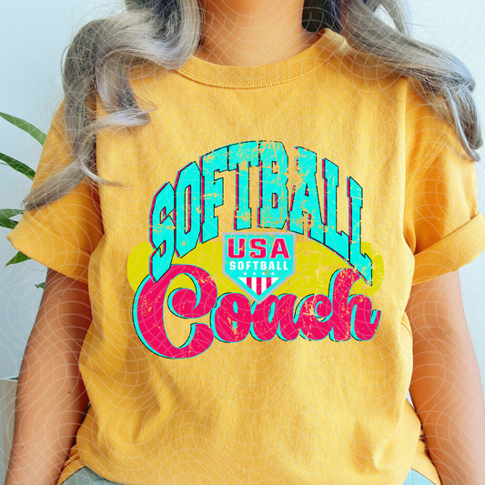 SOFTBALL COACH - DTF TRANSFER