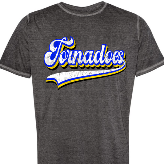 TORNADOES RETRO DISTRESSED - DTF TRANSFER