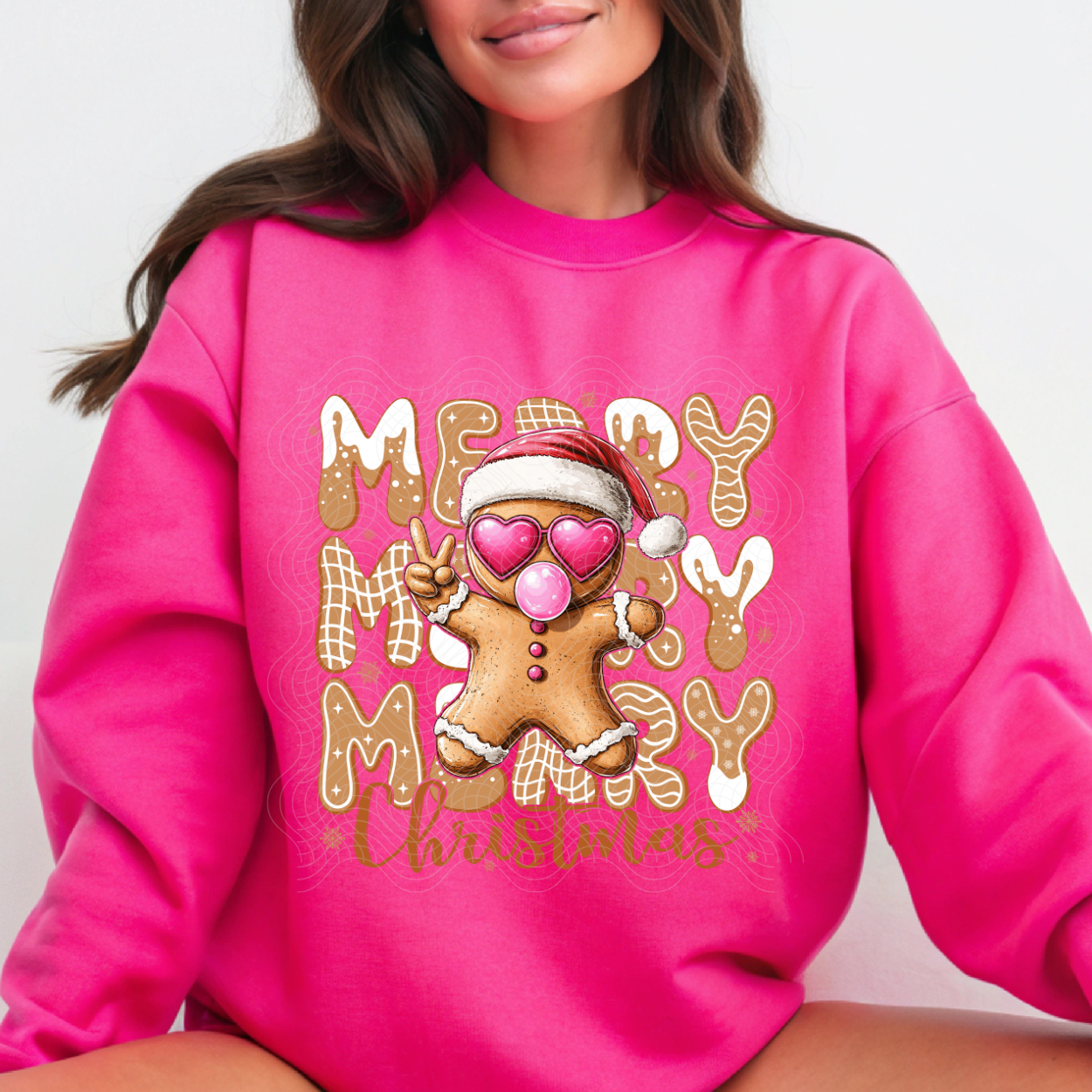 MERRY CHRISTMAS GINGERBREAD - DTF TRANSFER
