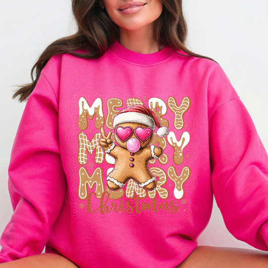 MERRY CHRISTMAS GINGERBREAD - DTF TRANSFER