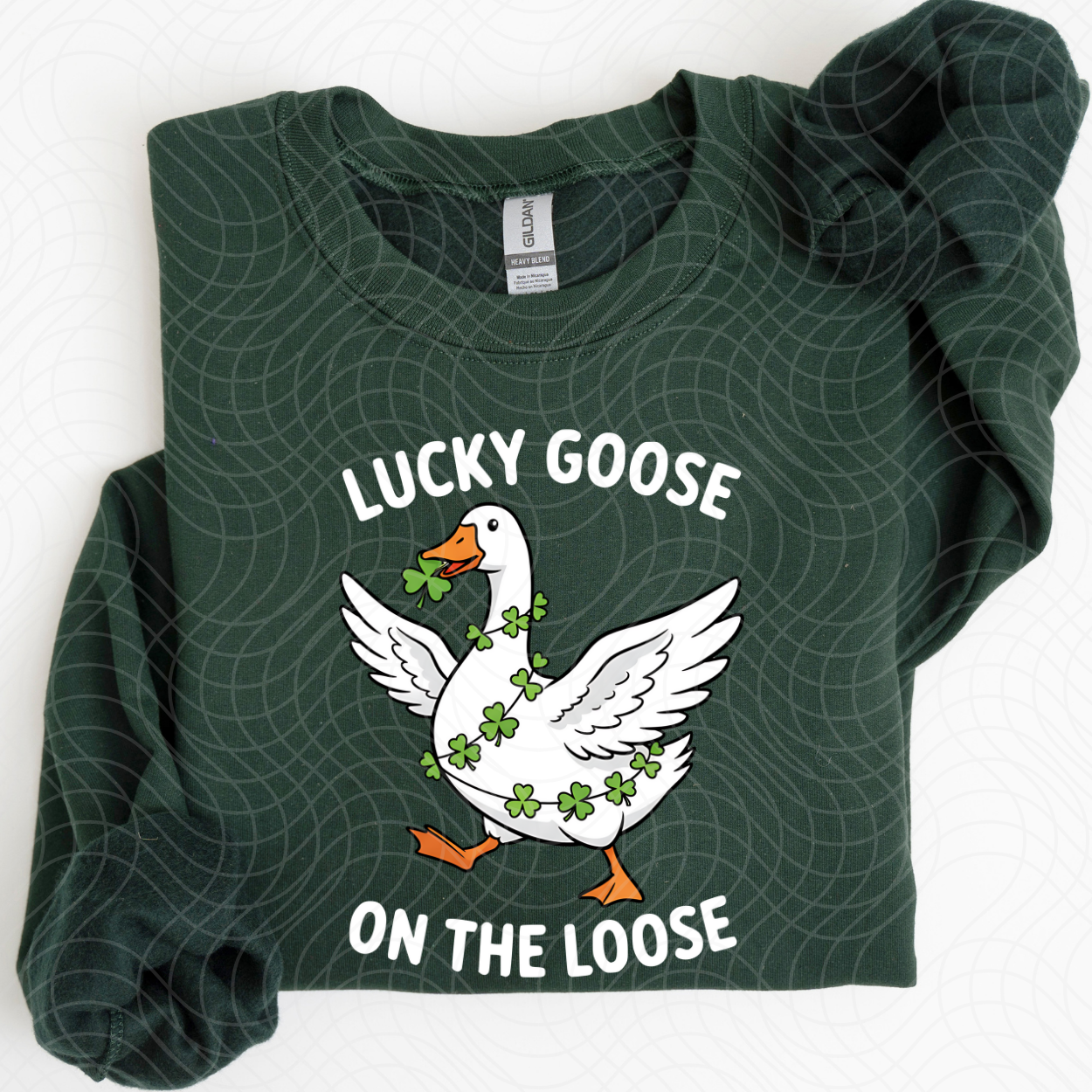 LUCKY GOOSE ON THE LOOSE WHT - DTF TRANSFER