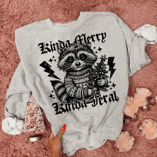 KINDA MERRY, KINDA FERAL - DTF TRANSFER