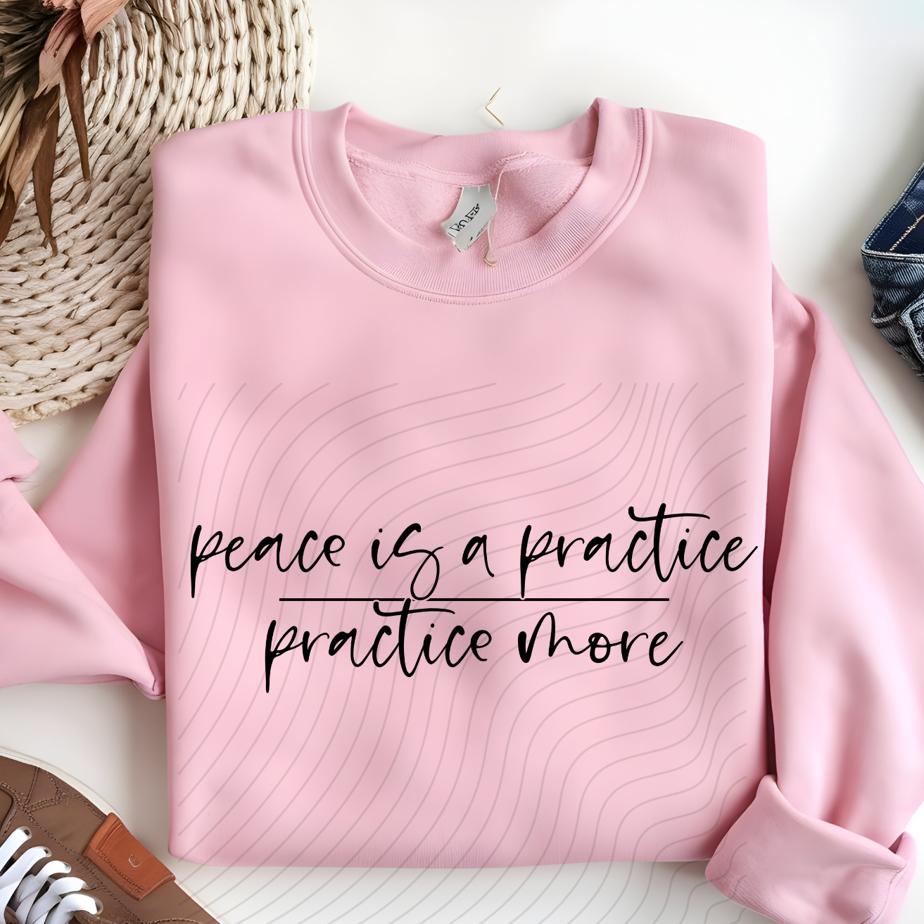 PEACE IS A PRACTICE - DTF TRANSFER
