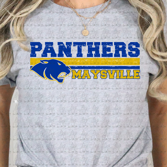 PANTHERS DISTRESSED - DTF TRANSFER