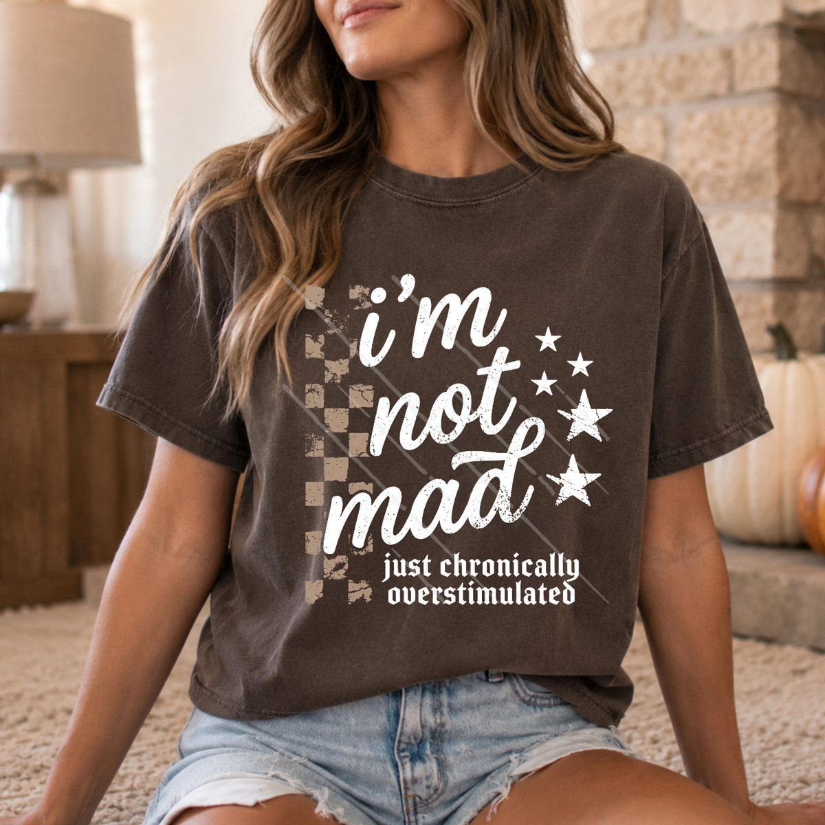 CHRONICALLY OVERSTIMULATED - DTF TRANSFER