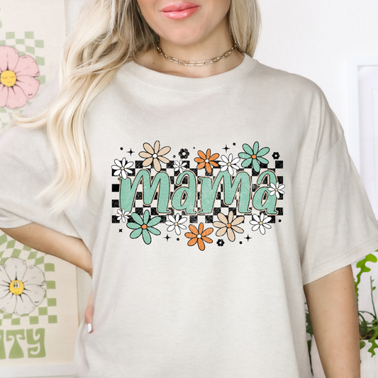 MAMA RETRO FLORAL - DTF TRANSFER