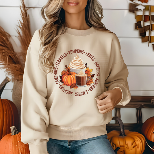 FALL ROUND SAYING - DTF TRANSFER