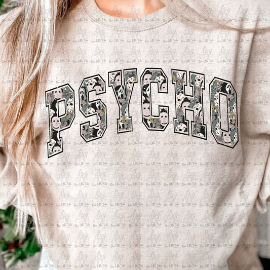PSYCHO MASKS - GRUNGE EFFECT - DTF TRANSFER