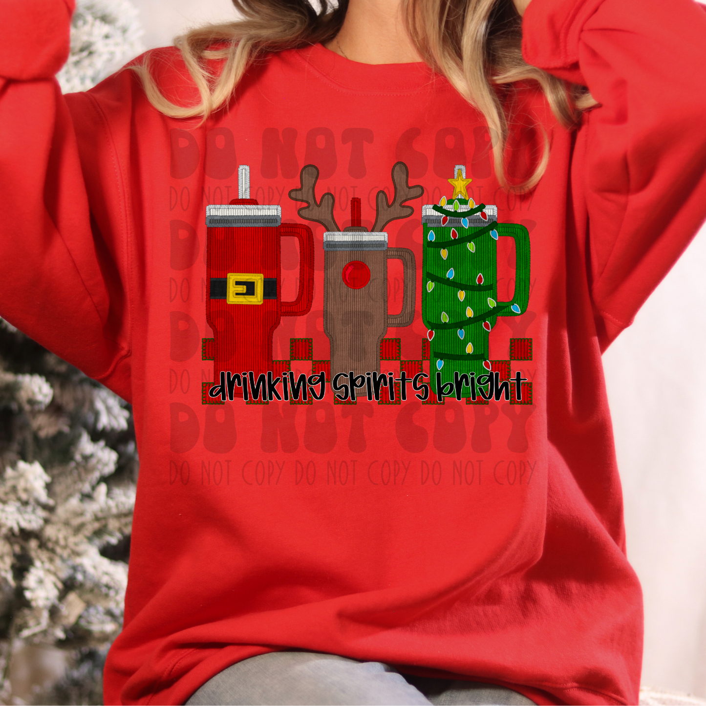 DRINKING SPIRITS BRIGHT - DTF TRANSFER