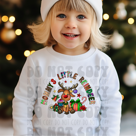 MOMMY'S LITTLE REINDEER - DTF TRANSFER