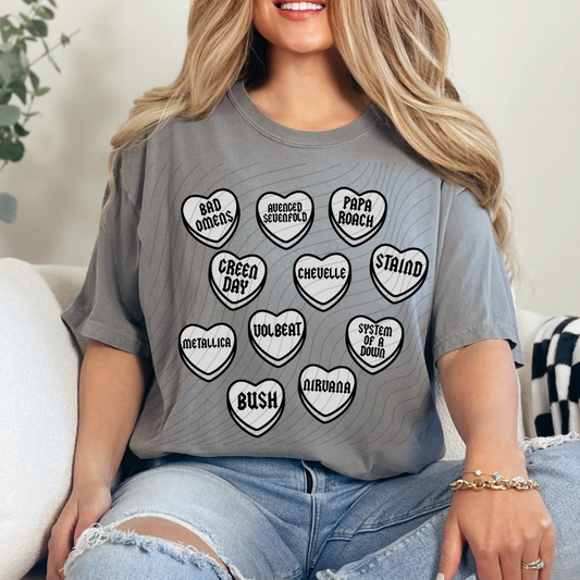 BAND HEARTS - DTF TRANSFER