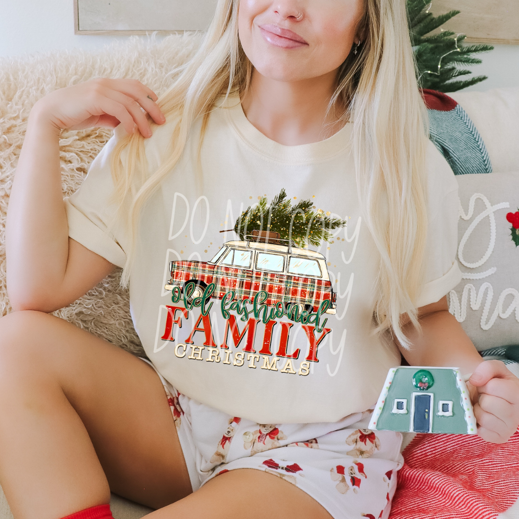 OLD FASHIONED FAMILY CHRISTMAS - DTF TRANSFER