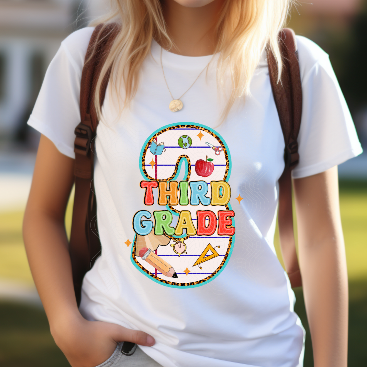 THIRD GRADE PENCIL - DTF TRANSFER