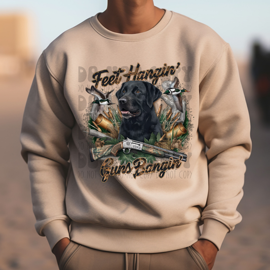 FEET HANGIN DOG - DTF TRANSFER