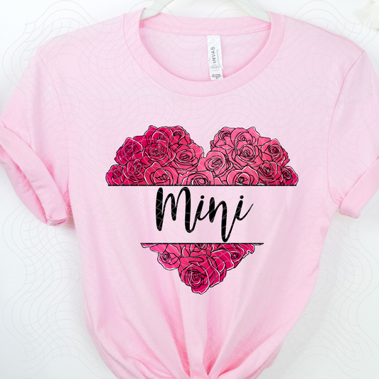 MINI HEART ROSES - DTF TRANSFER