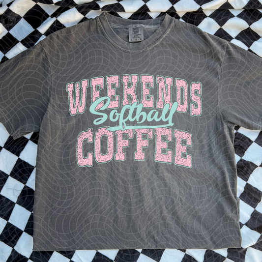 WEEKENDS SOFTBALL COFFEE - DTF TRANSFER