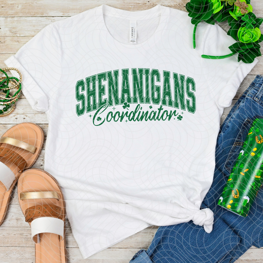 SHENANIGANS COORDINATOR GREEN - DTF TRANSFER