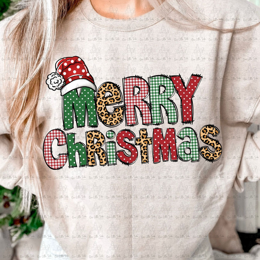 MERRY CHRISTMAS PATTERNS - DTF TRANSFER