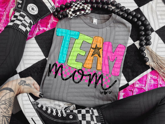 TEAM MOM - DTF TRANSFER