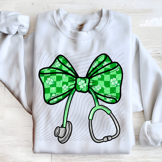 CLOVER BOW STETHOSCOPE - DTF TRANSFER